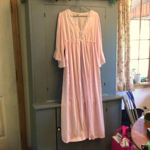 Vintage Cottagecore Nightgown Pink pearl large